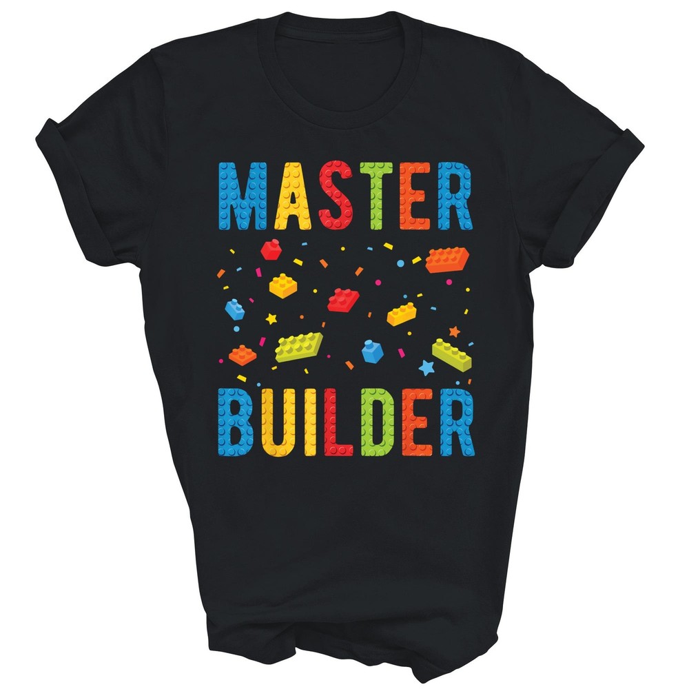 Master Builder Building Blocks Brick Unisex Shirt Gift T-Shirt