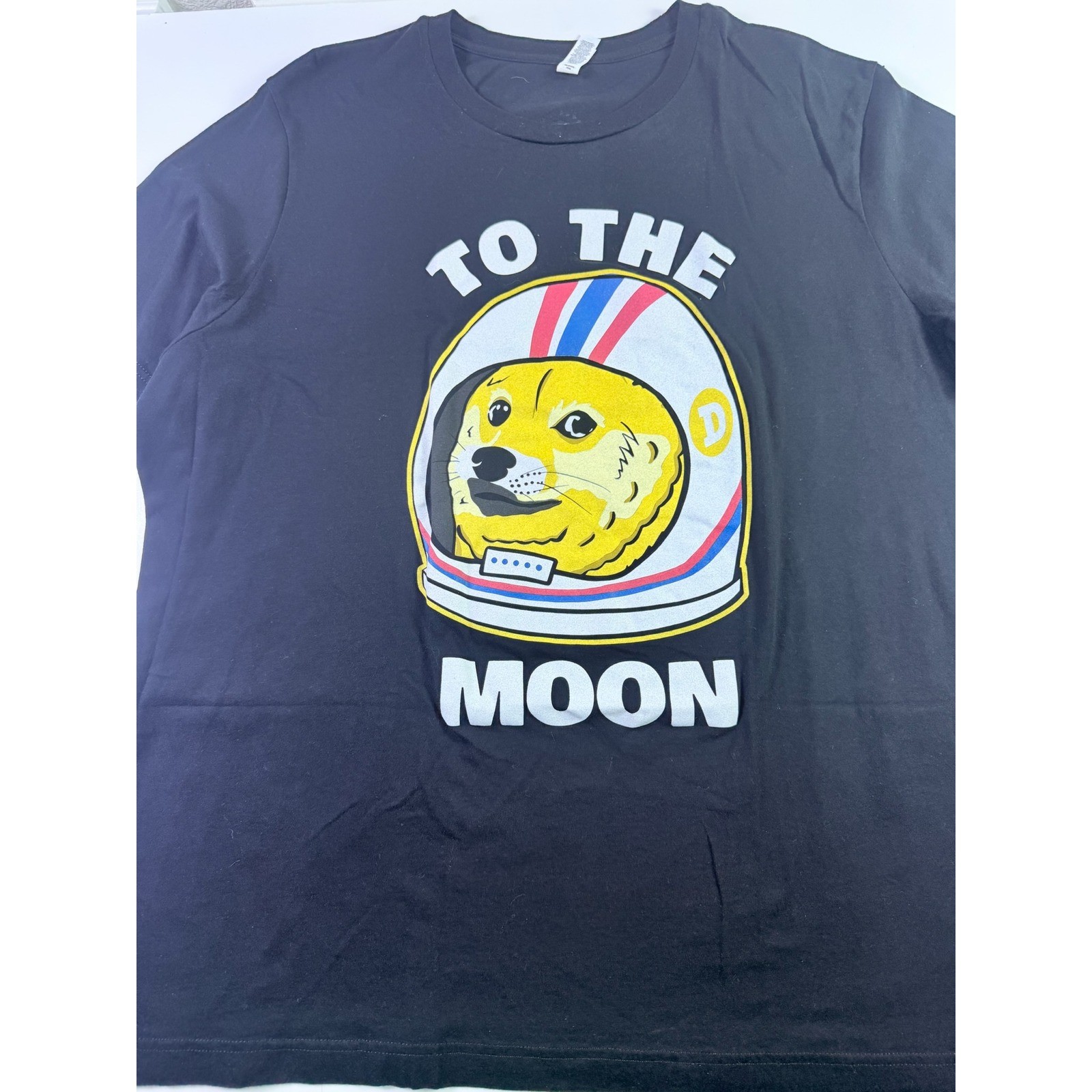 Barstool Sports Dogecoin To The Moon Graphic Tee Black 2XL Doge Crypto Shirt gallery