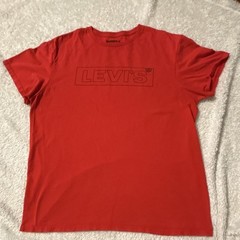 Levi’s Men’s L Red Solid Logo Crew Neck Short Sleeve Knit T-Shirt