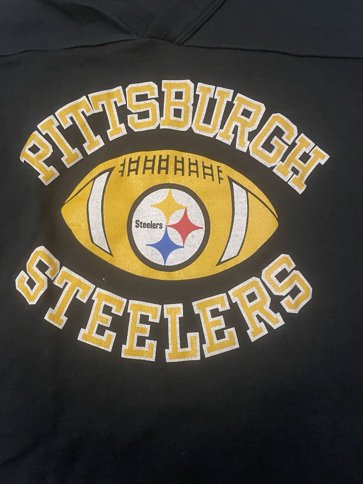 Vintage 80s Logo 7 Pittsburgh Steelers Shirt NFL Single Stitch Size Medium gallery
