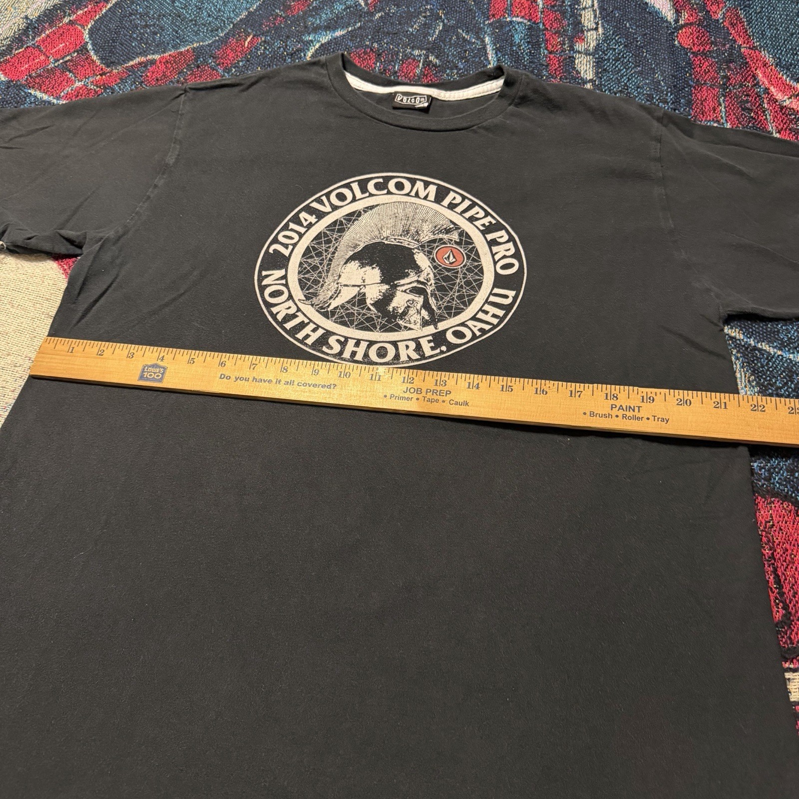 Vintage Y2K Volcom Pipe Pro Spartan Rare Shirt Black Men L Gladiator Skate Cyber gallery