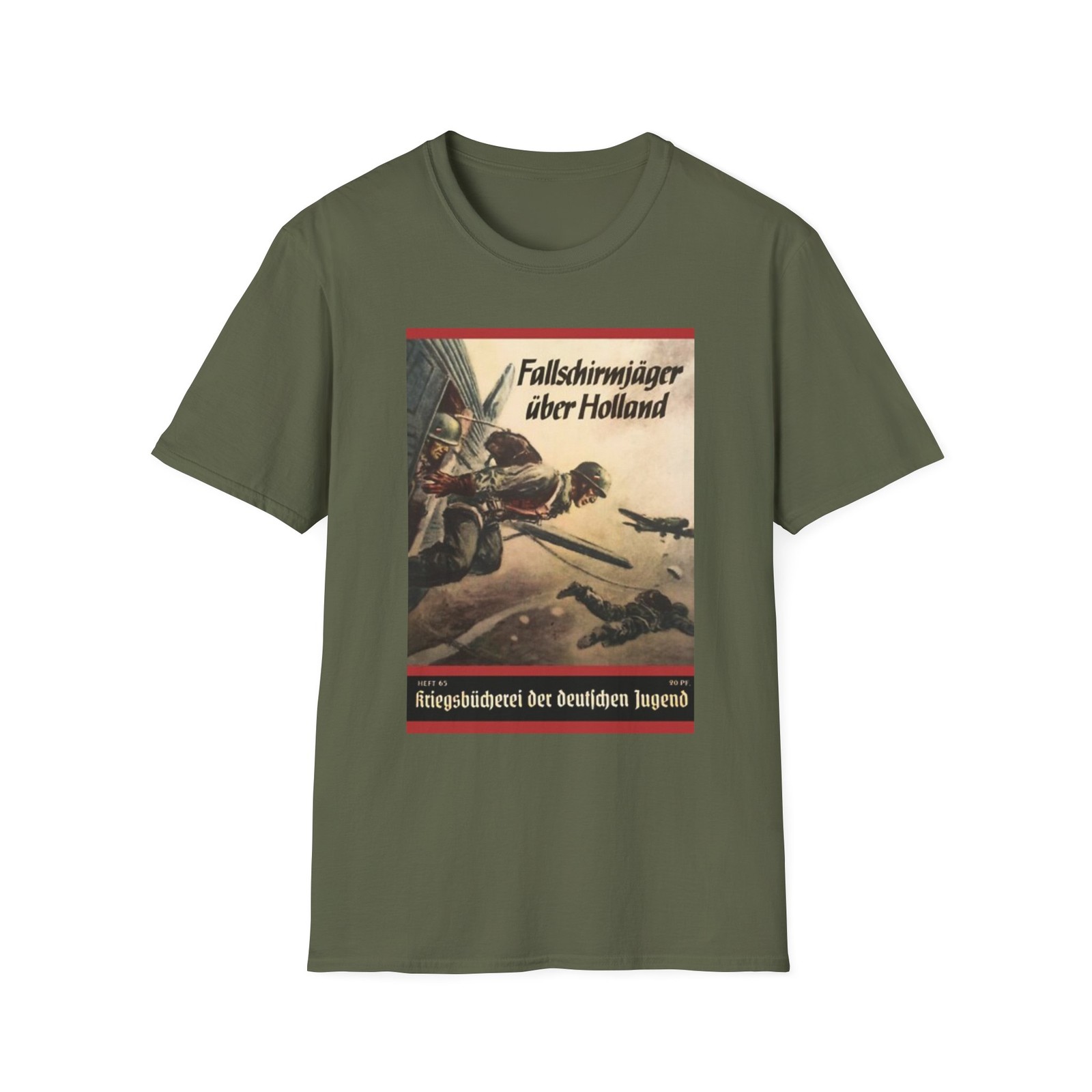 WWII German Fallschirmjäger T-Shirt Graphic Tee Luftwaffe Military History gallery