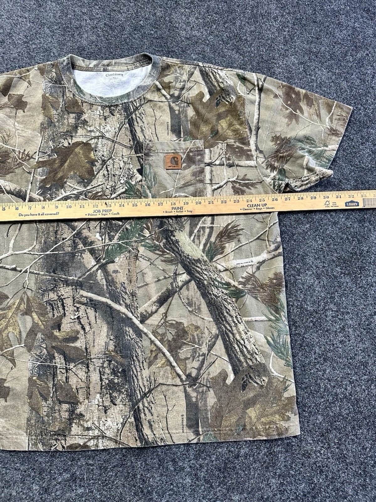 Vintage Carhartt Pocket Tee Real Tree Camo Tee Size XL gallery