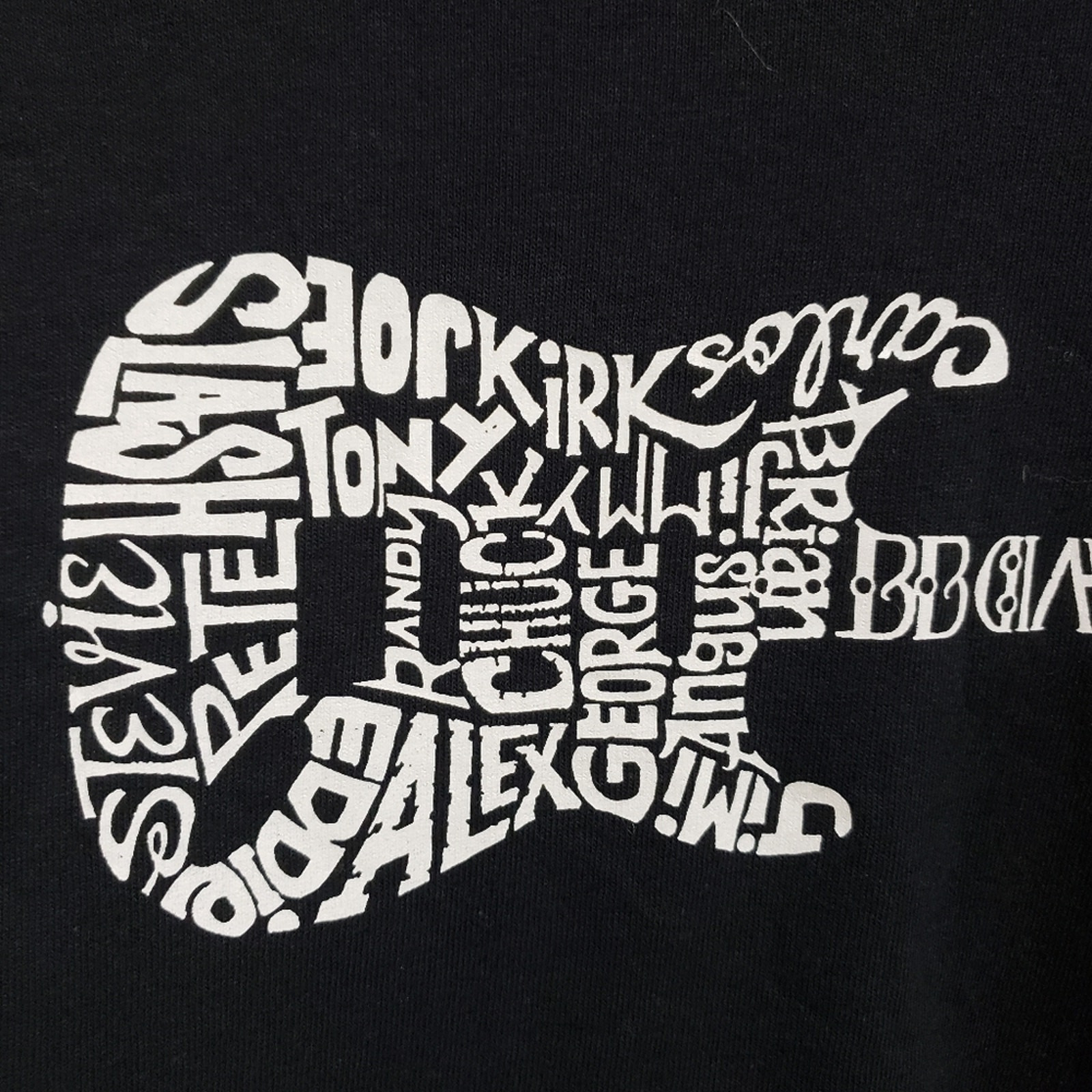 L.A. Pop Art NWT long sleeve greatest guitar graphic t-shirt men's size small gallery