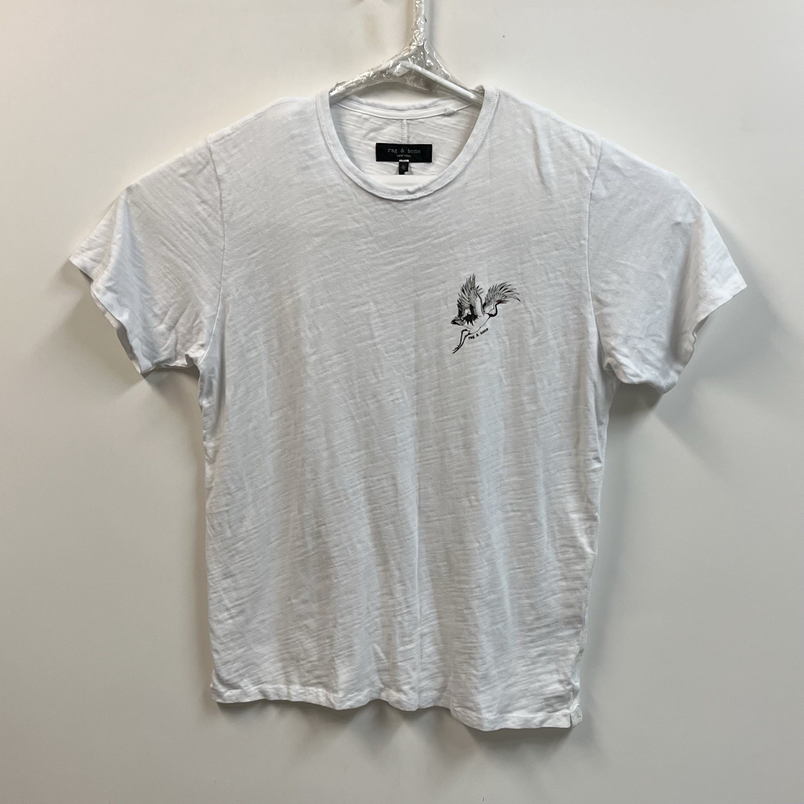 Rag & Bone Men’s XL White Graphic T Shirt Cotton Soft Short Sleeve Casual gallery