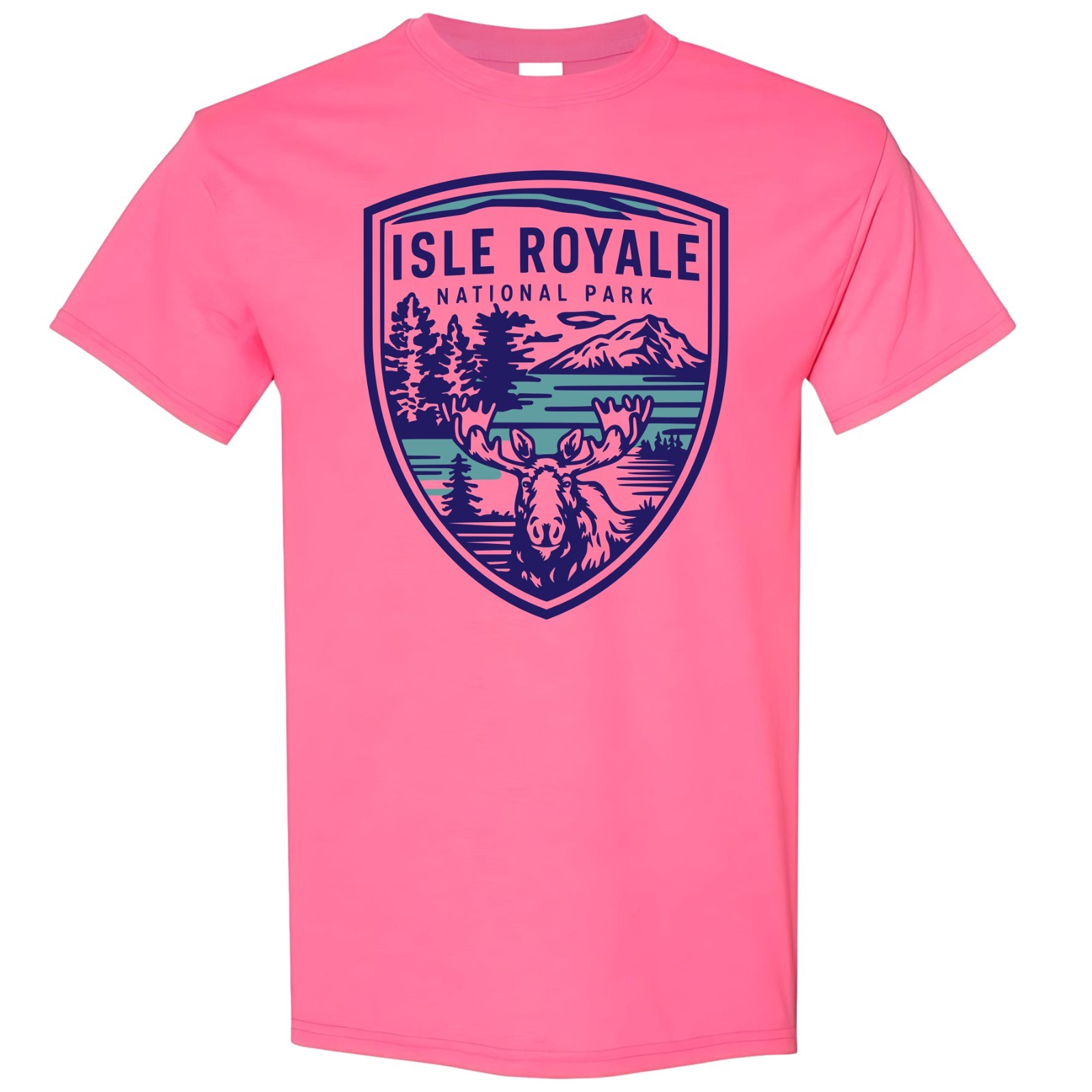 Isle Royale National Park T-Shirt Moose Nature Hiking Outdoors gallery