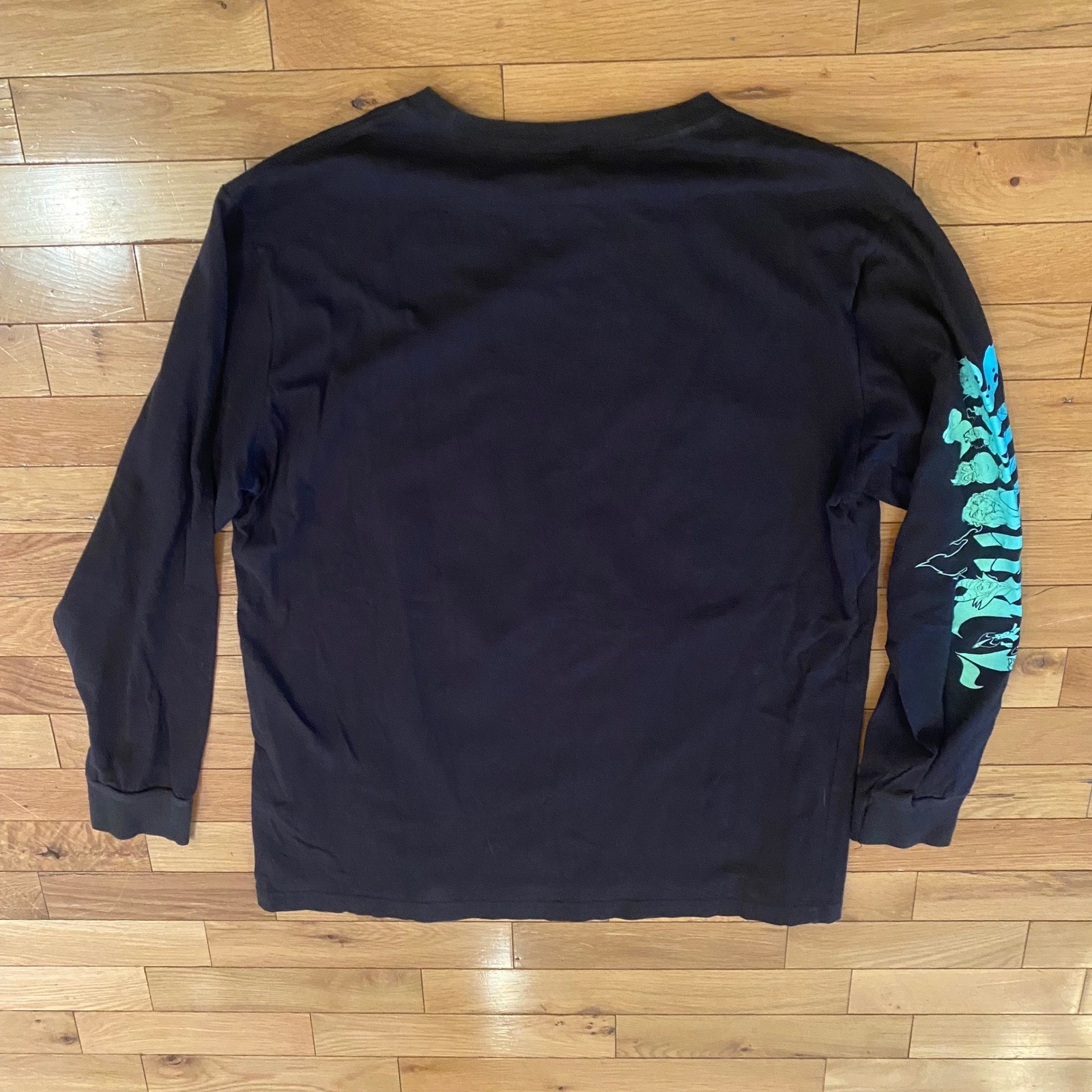Disney Villains Mens XL Long Sleeve Graphic T-Shirt Black Maleficent Ursula Tee gallery