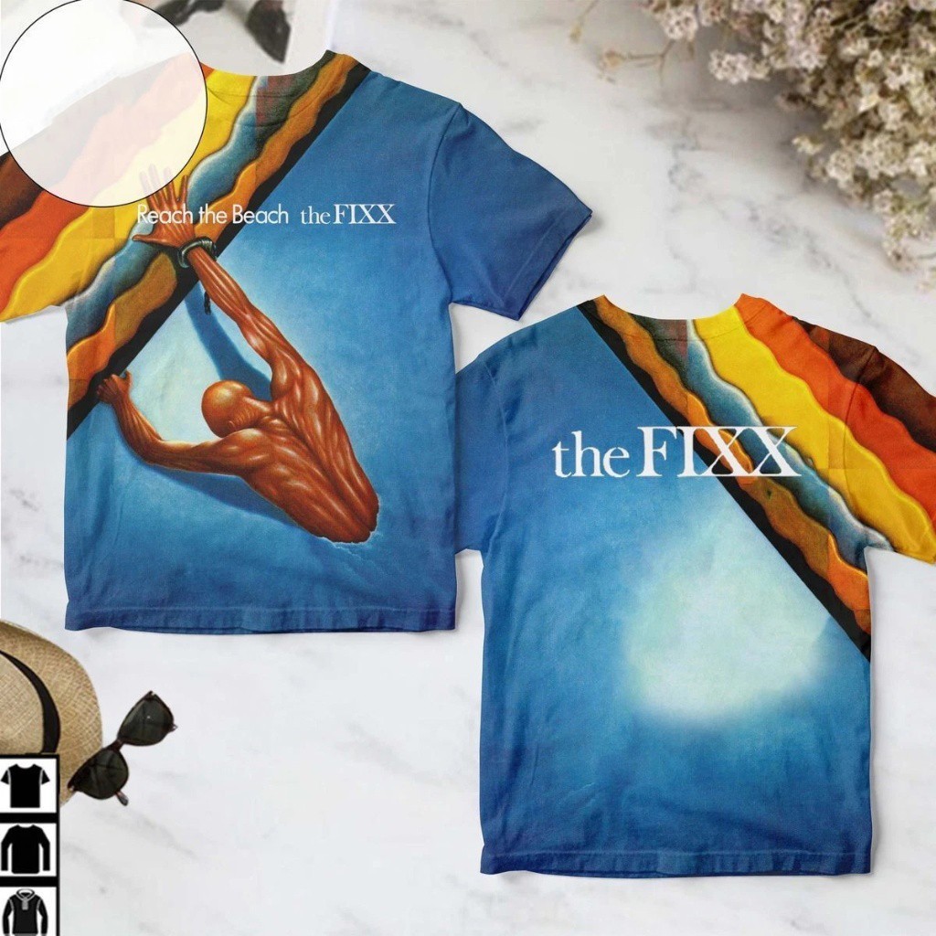 Tour The Fixx Band Reach the Beach Album 3D T-shirt S to 5XL BA630 gallery