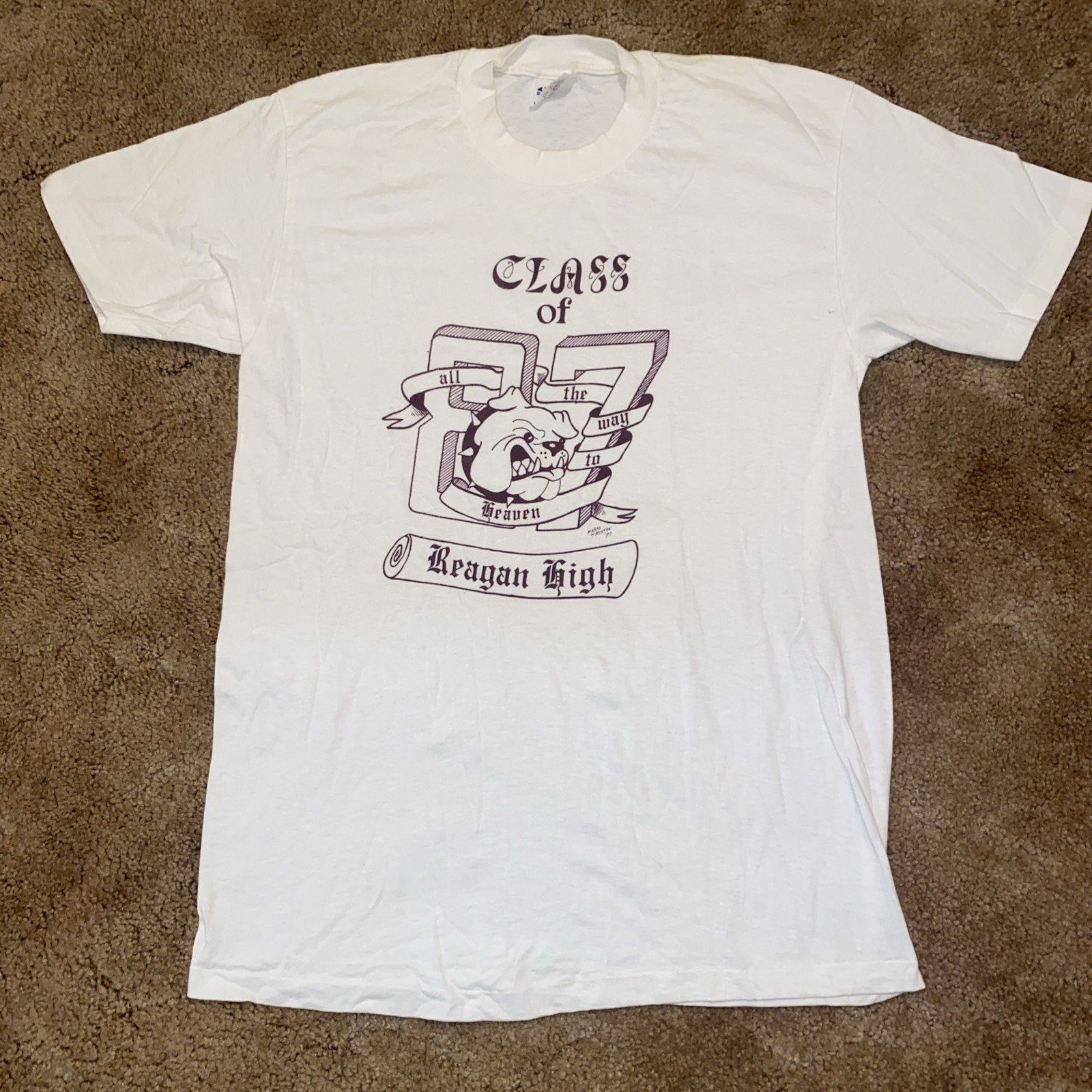 VTG John Regan High School Houston TX Class Of 97 Stedman Single Stitch Shirt L gallery