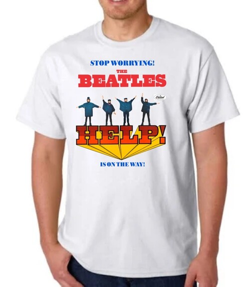 THE BEATLES HELP! PROMO TEE T-SHIRT LENNON MCCARTNEY HARRISON STARR gallery