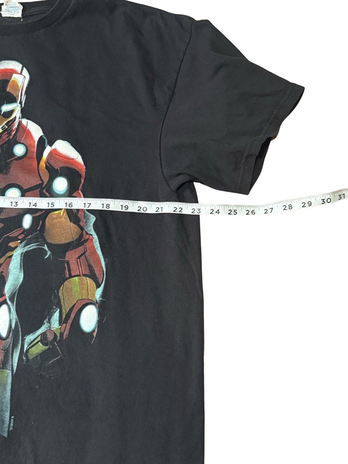 Vintage Marvel Iron Man Black Shirt Delta Pro Weight Y2K Size 2XL gallery