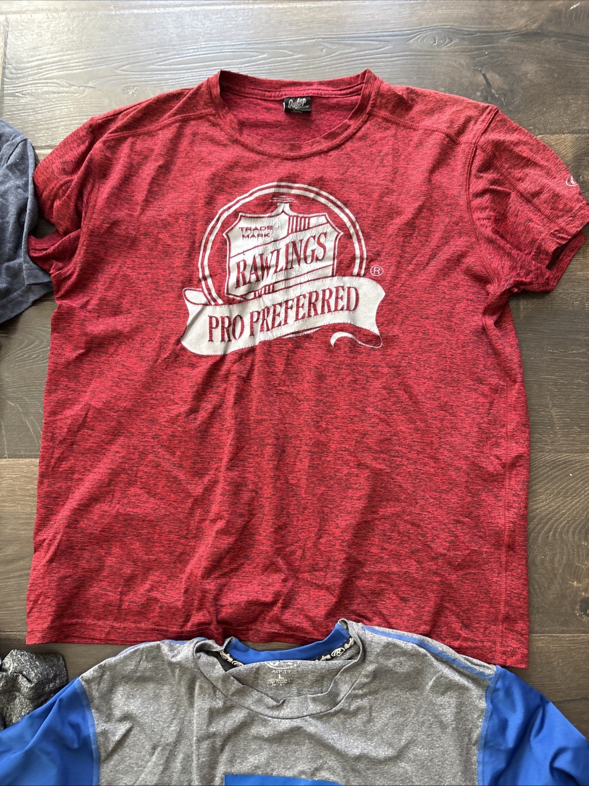 Lot of 4 Rawlings Short Sleeve T-Shirts: 3 Large & 1 XL gallery