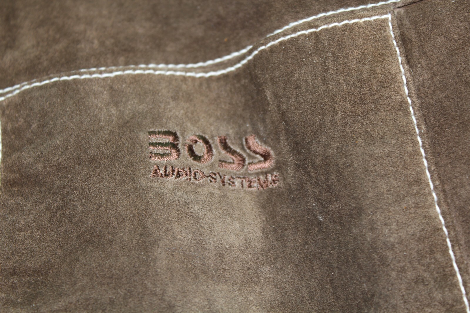 Boss Radio Audio Vintage RARE Sales rep leather jacked "Verified AUTHENTIC " XL gallery