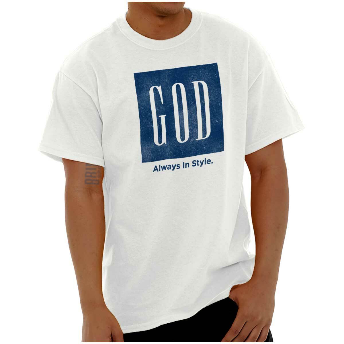 Christian Faith Religion God Always in Style Womens or Mens Crewneck T Shirt Tee gallery