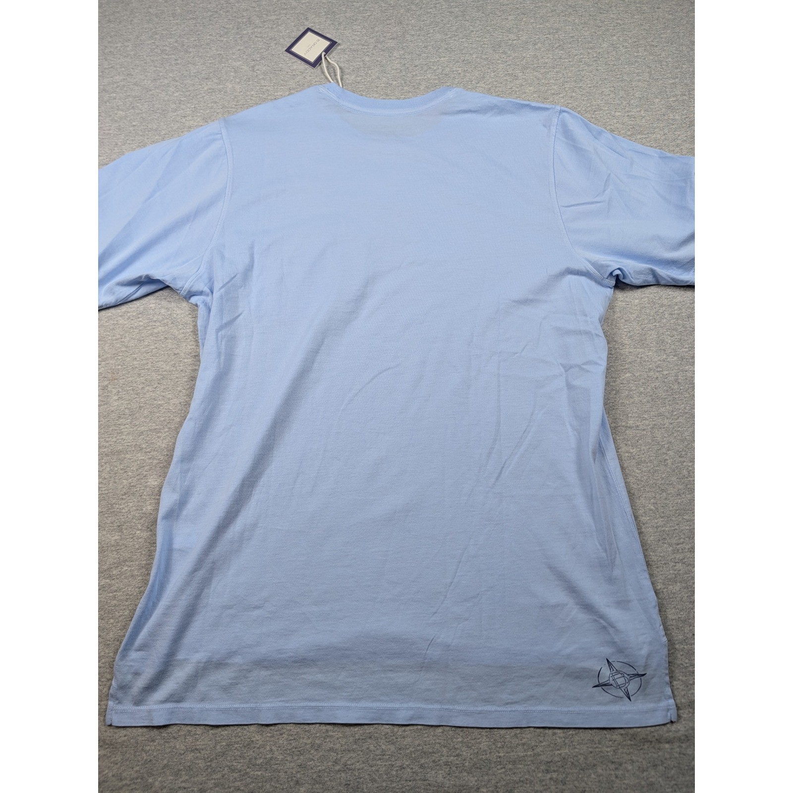 B. Draddy Dewey Pocket Tee Mens Small Blue Pima Cotton Winged H BDL08 NEW gallery