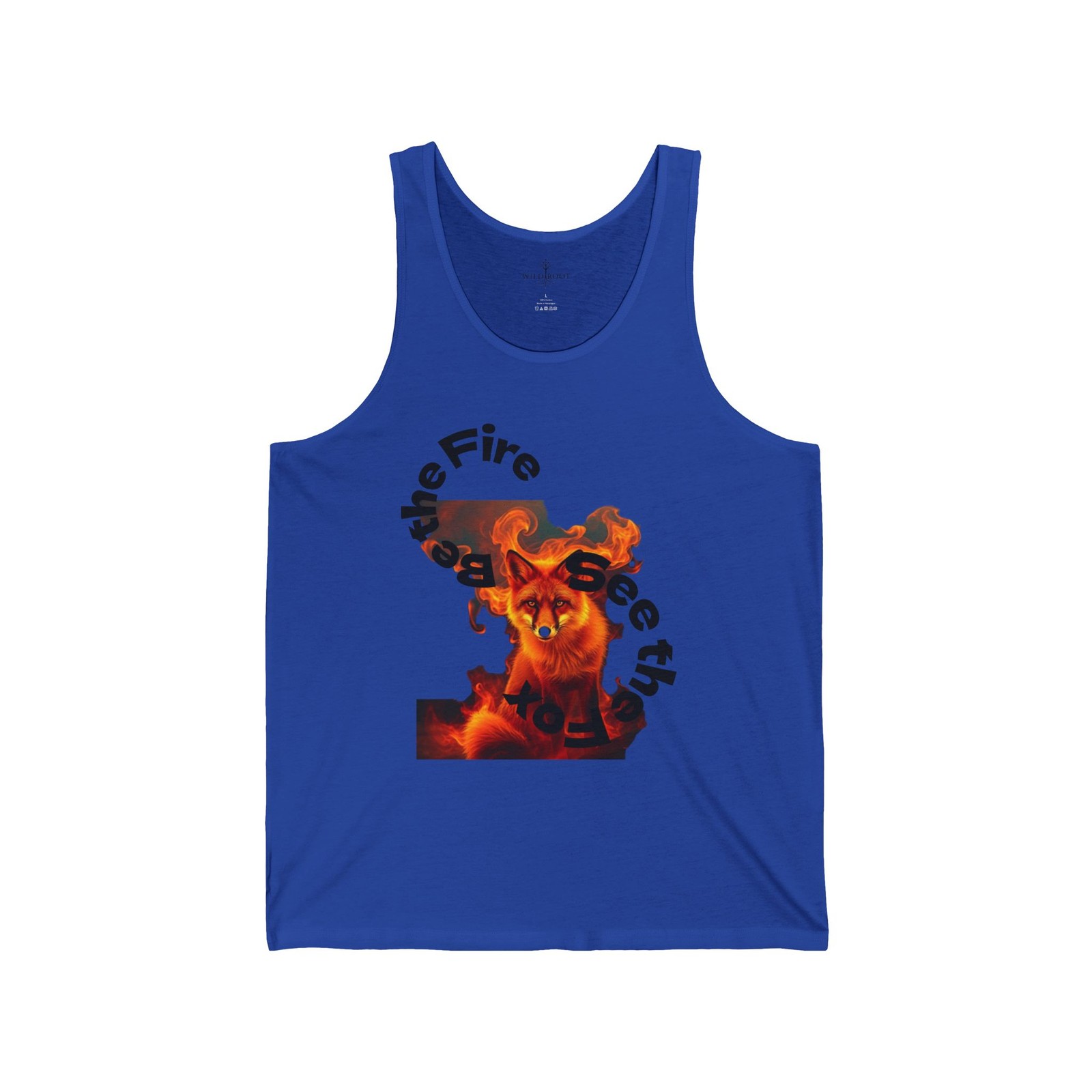 Flaming Demon Face Feel the Burn Tank