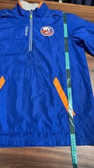 Reebok NY Islanders NHL Jacket Mens (M) Center Ice Kinetic Fit 1/4 Zip Vintage
