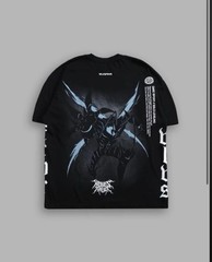 BERU “SIDE BY SIDE” SERIES PREMIUM OVERSIZED TEE IN BLACK SOLO LEVELING 2XL
