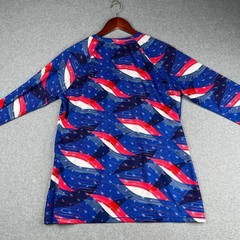 Reel Legends Large USA FLag Performance Shirt Large Keep It COol Long SLeeve