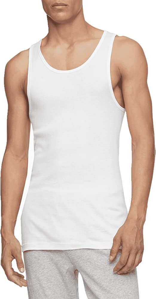 3-12 Pack Men A-Shirt Tank Top 100% Premium Cotton Ribbed Undershirt Black White