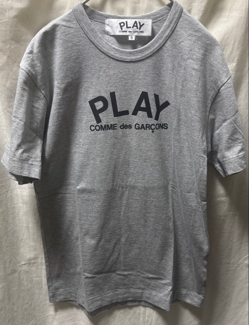 PLAY COMME des GARCONS Gray T-Shirt Black Heart Logo AD2008 Size S gallery