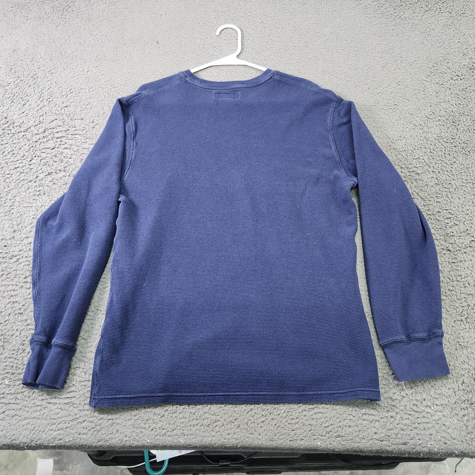 Polo Ralph Lauren Shirt Mens Medium Blue Thermal Waffle Knit Long Sleeve Tee gallery