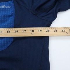 Eddie Bauer First Ascent Quarter Zip Pullover Mens Medium Blue FreeHeat Thermal
