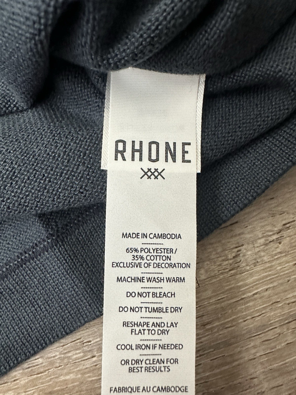 Rhône Compass Knit Tee Men’s Size Large Deep Sea Blue True Navy gallery