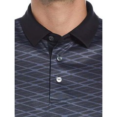 Ben Hogan Performance Men’s Black Geo Print Short Sleeve Golf Polo T-Shirts: M