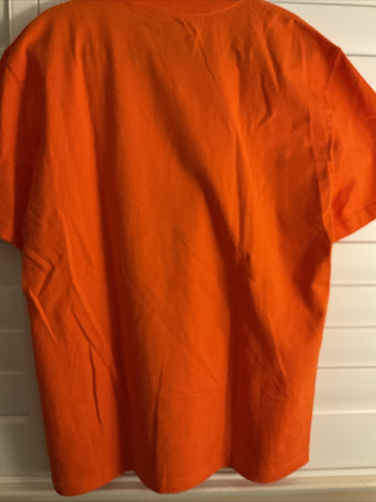 Mens Dickies Neon Orange Heavyweight Crew Pocket Work Tee Size L Short Sleeves gallery