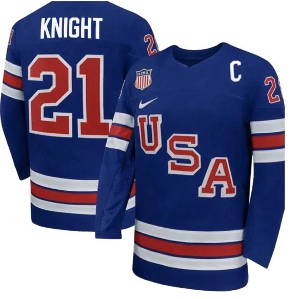 HOT SALE Pullover Hilary Knight Team USA Winter polyester Hockey Jersey yen6 gallery