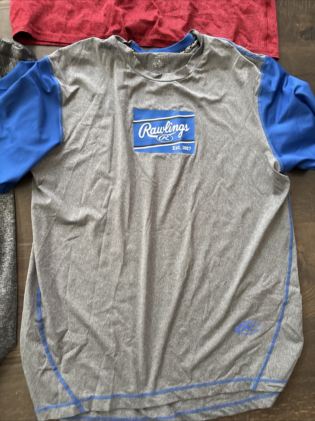 Lot of 4 Rawlings Short Sleeve T-Shirts: 3 Large & 1 XL gallery