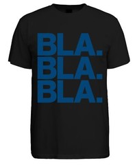 BLA BLA BLA Saying Sarcasm Humor Statement Minimal Ironic Men’s T-Shirt