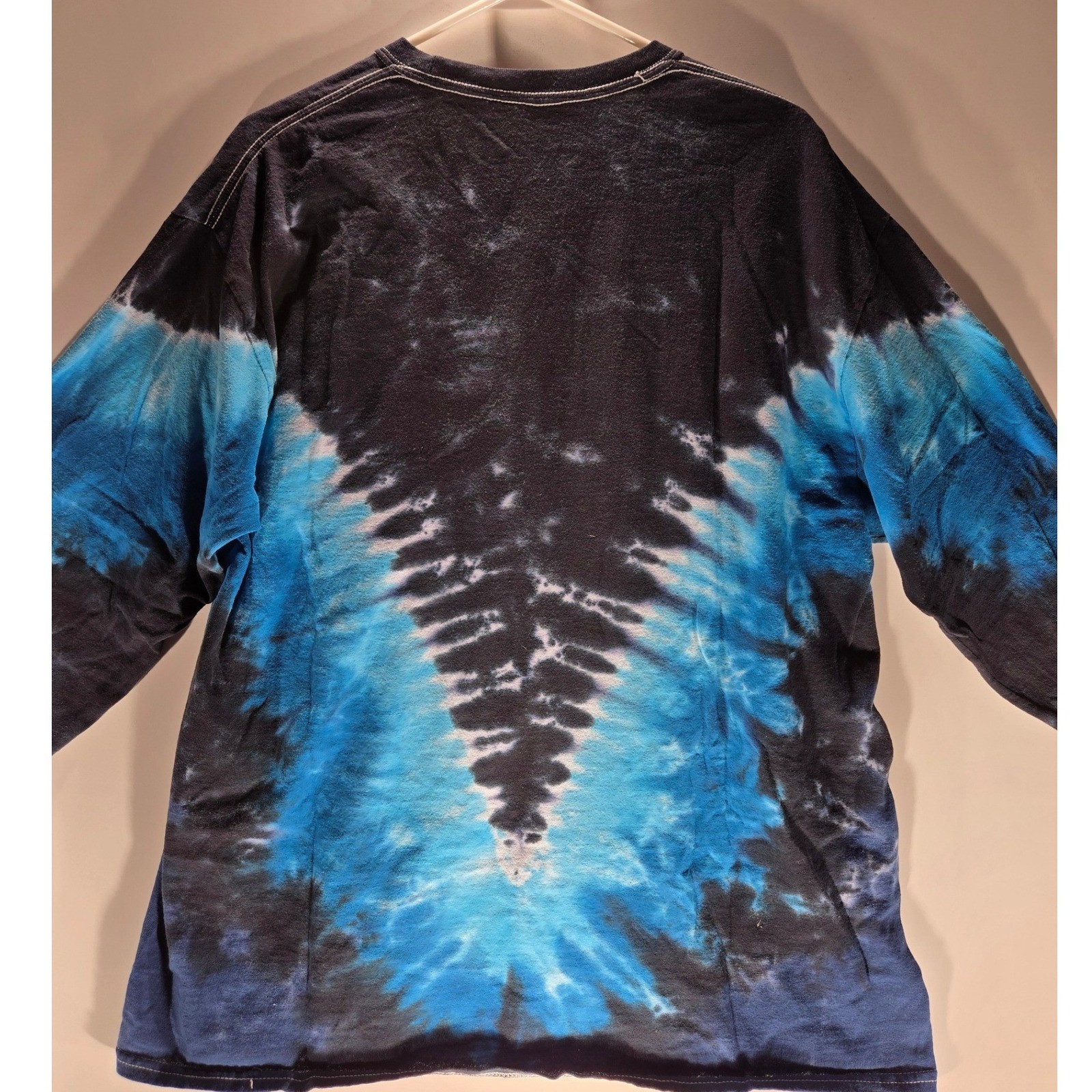 Liquid Blue Pink Floyd Dark Side of the Moon Tie Dye Long Sleeve Shirt XL gallery