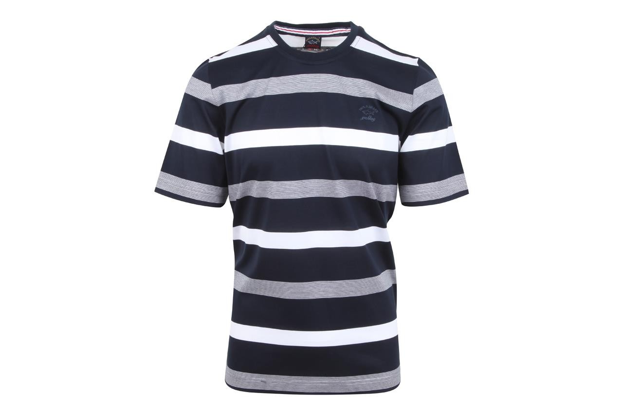 Paul & Shark YACHTING Mens Short Sleeve T-Shirt Crew Neck Shirt Size S Striped
