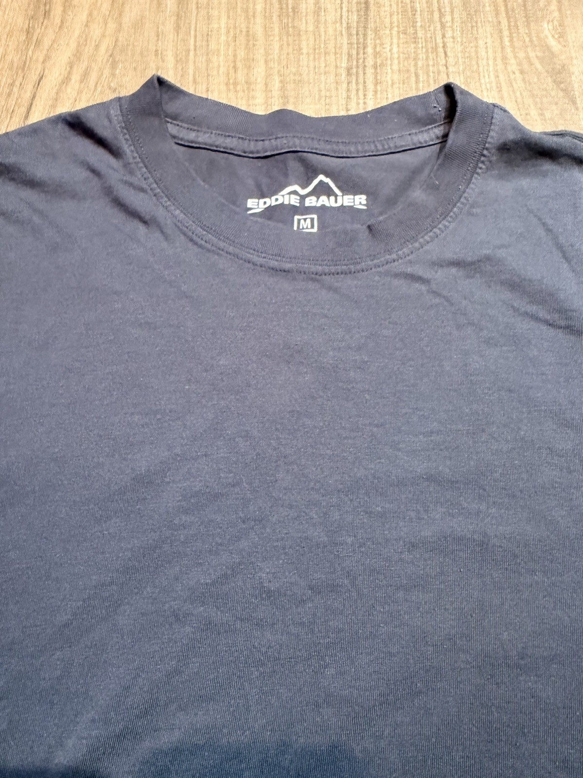 Eddie Bauer Mens Navy Blue Short Sleeve T-Shirt Size Medium solid gallery