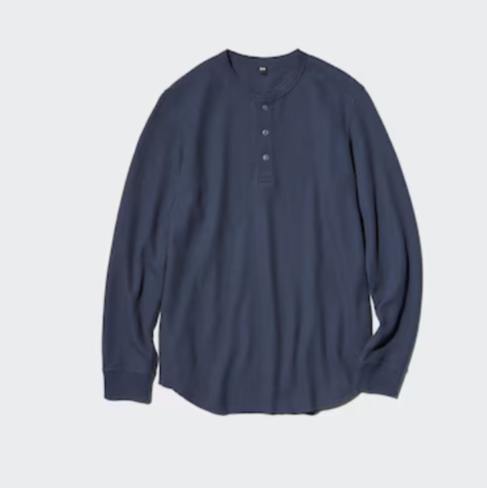 UNIQLO Waffle Henley Neck Long-Sleeve T-Shirt XS~4XL MEN New Japan gallery