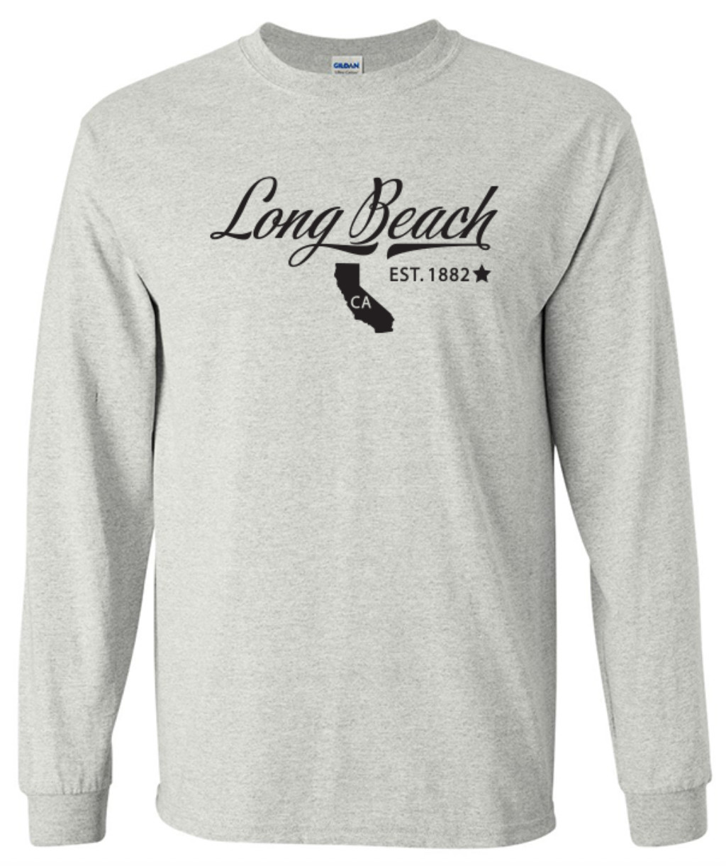 Long Beach California State T-Shirt Long Sleeve Graphic Tee Unisex Apparel gallery