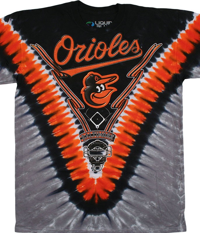 Baltimore Orioles V Tie-Dye T-Shirt — Grateful Dead Collab Style Officially Lice gallery