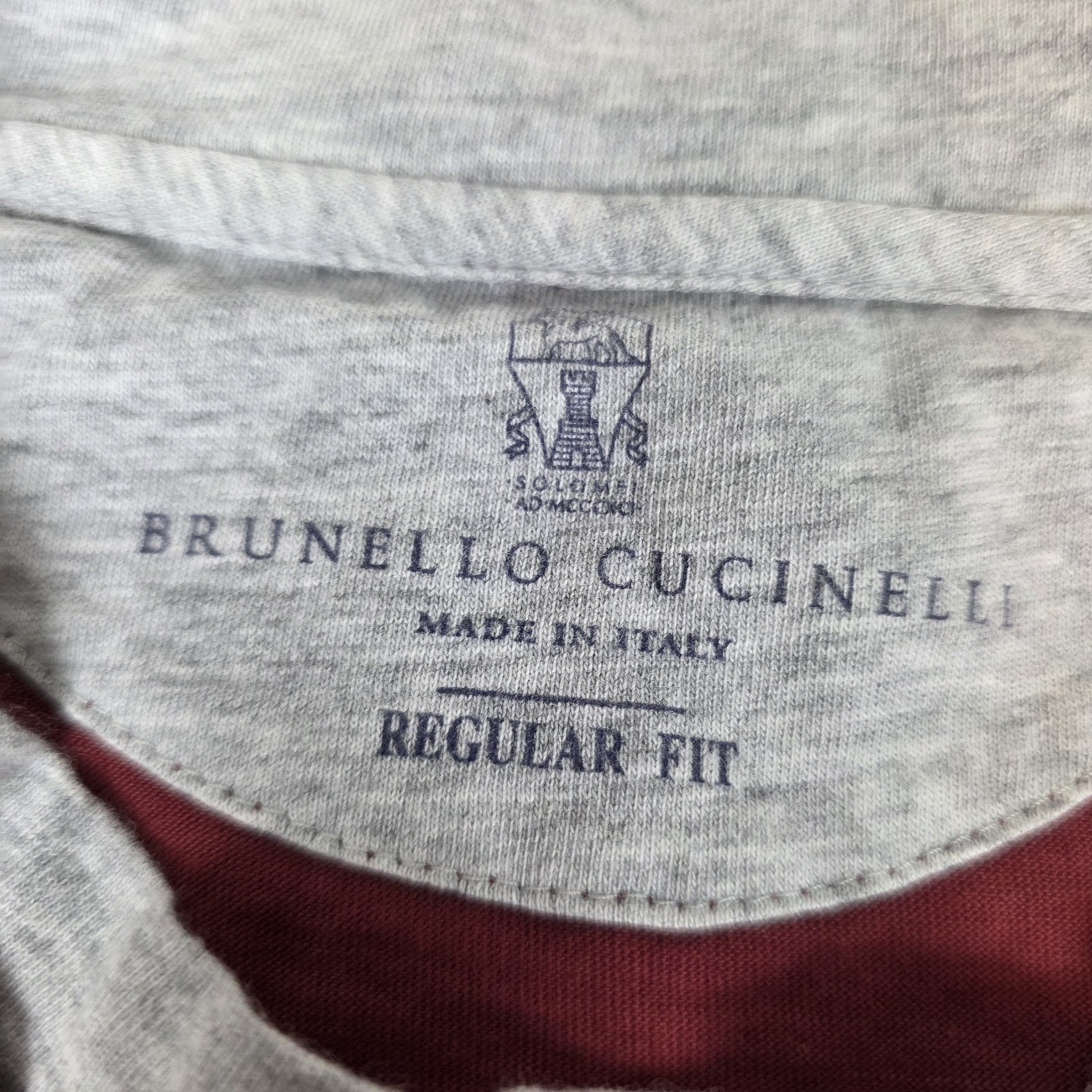 Brunello Cucinelli Henley T-shirt Cotton Size 56 (44") Made in Italy gallery