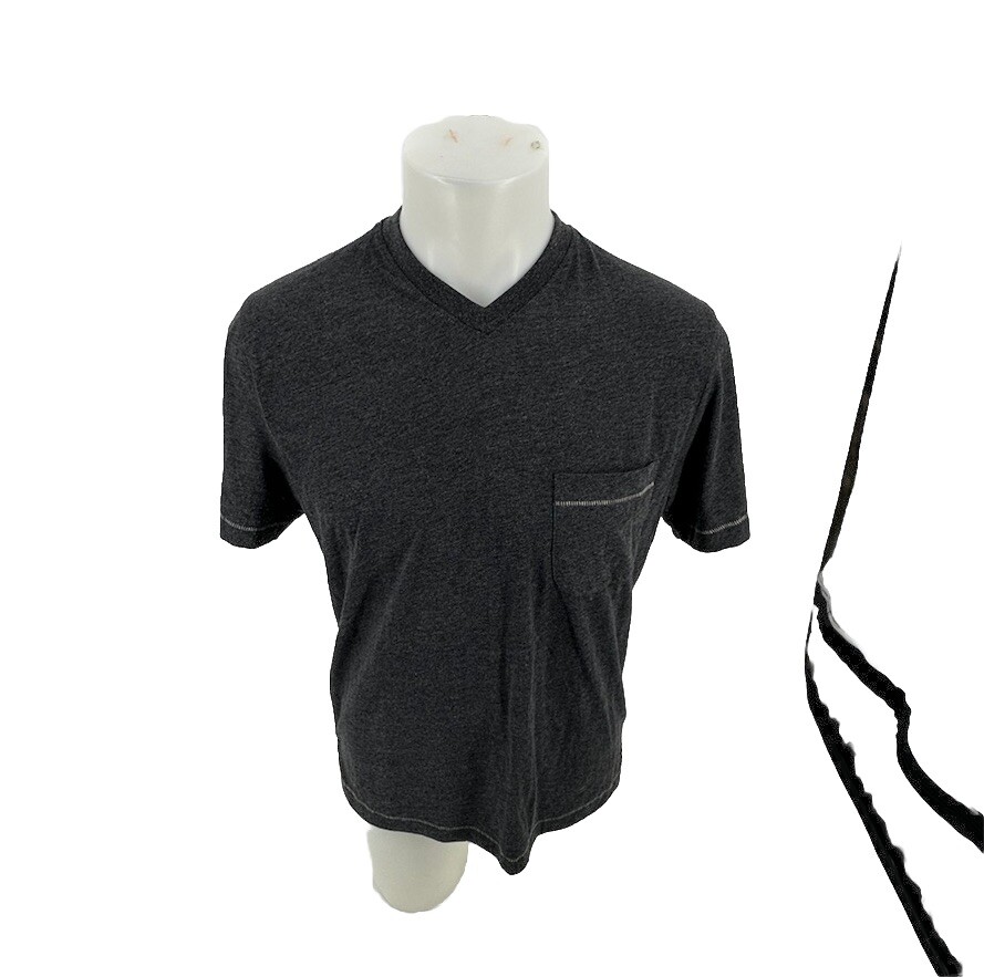Left Coast Tee Men Medium Pullover V-neck Short Sleeve N22v