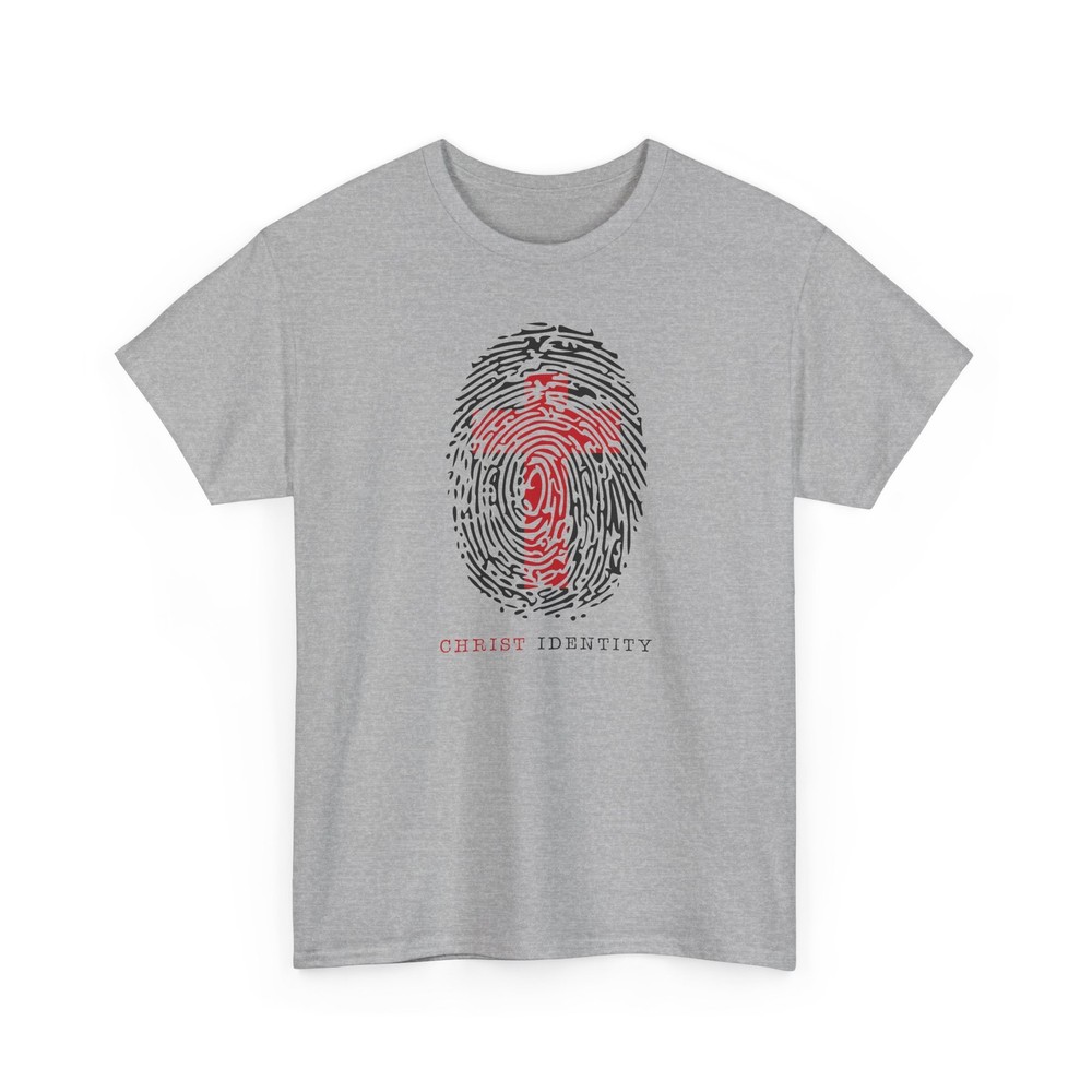 Christ Identity Fingerprint Christian Bible Verse T-Shirt