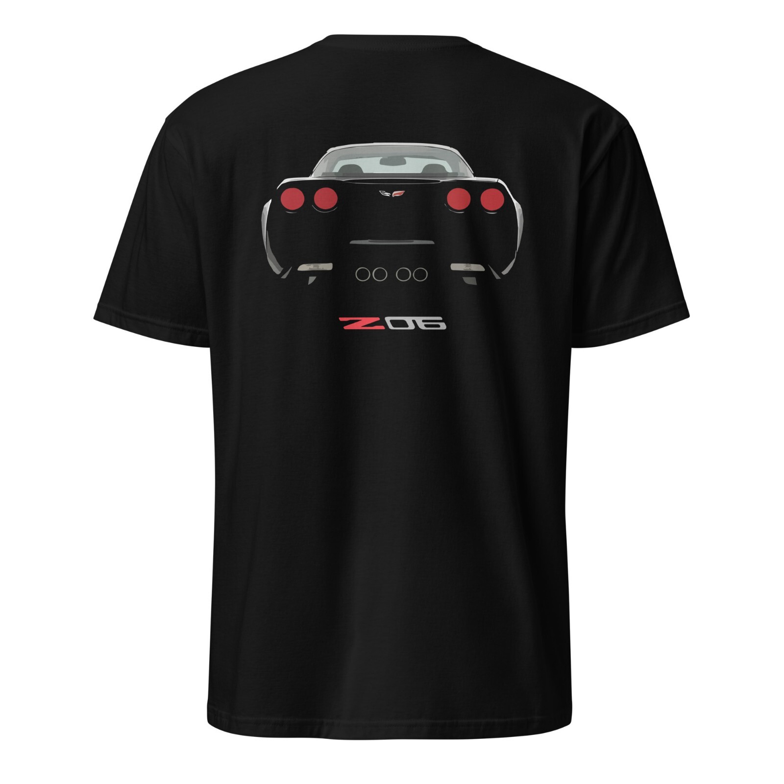 Black vette C6 Z06 Front and Rear Short-Sleeve Unisex T-Shirt Black gallery