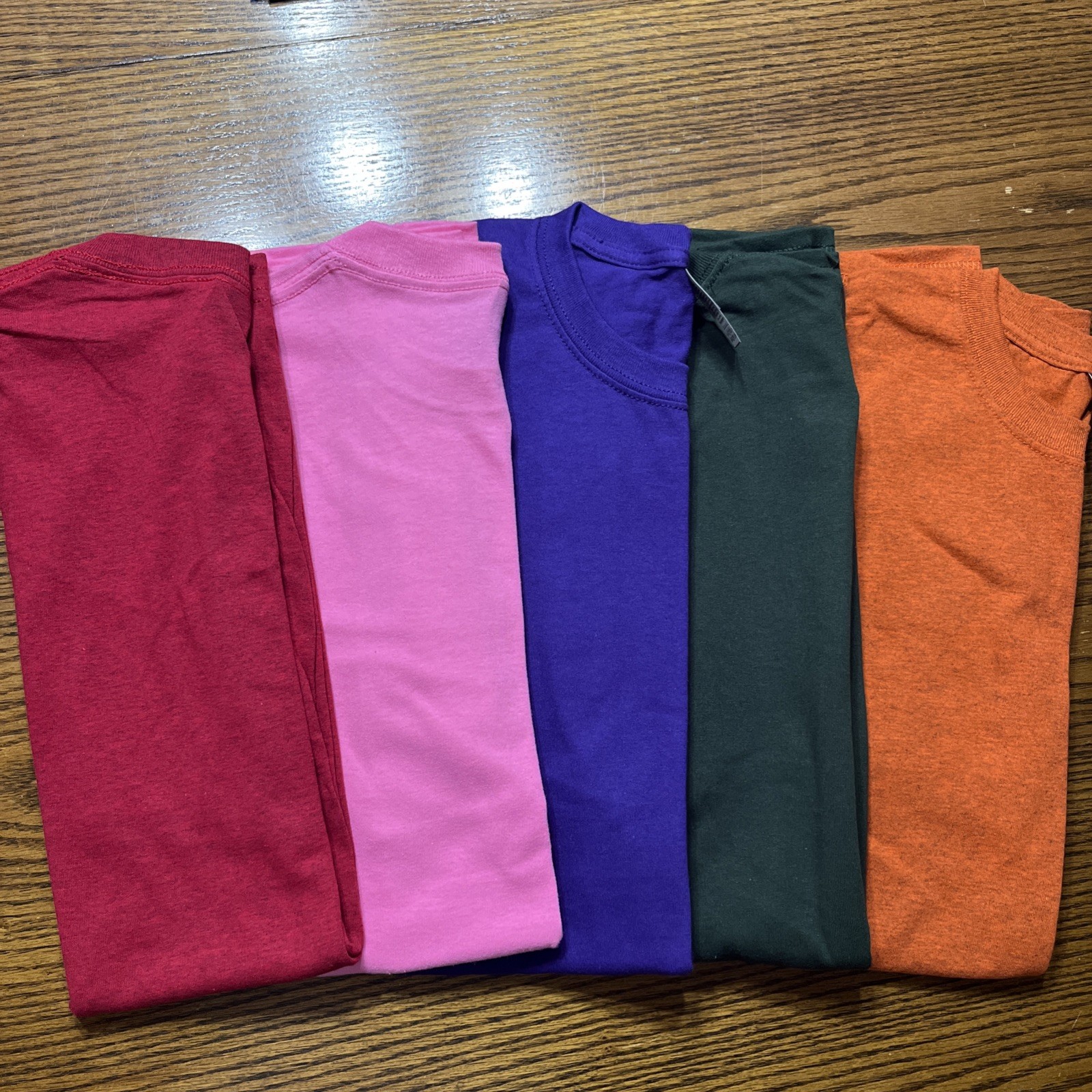Gilden Heavy Cotton T-shirts Multicolors Size Xtra Large No Pocket Set Of Five gallery