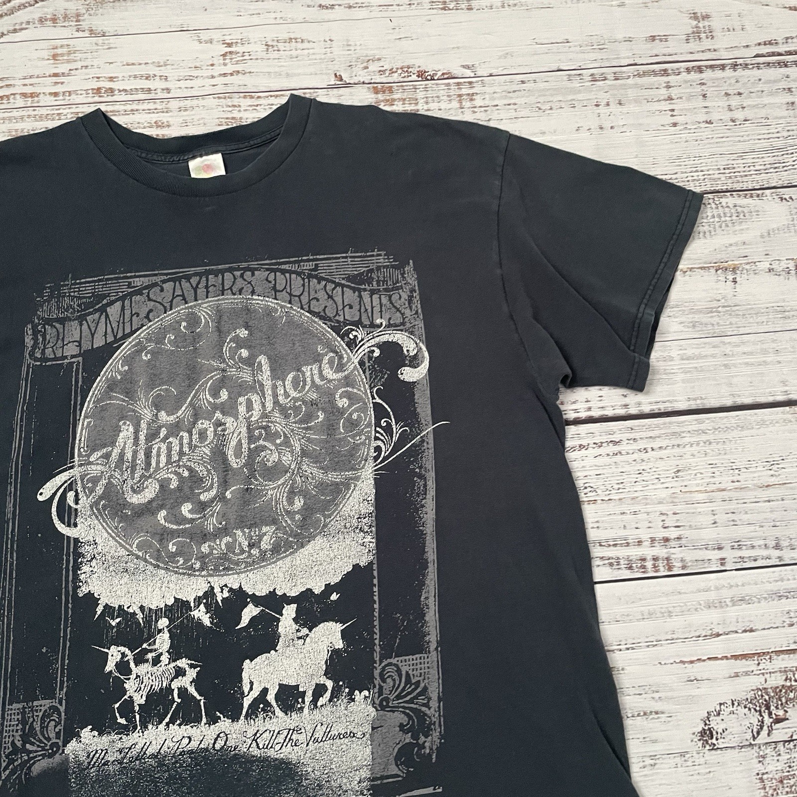 Vintage Y2K Rhymesayers Atmosphere Black Shirt Men’s 2XL Faded Concert Tour Tee gallery