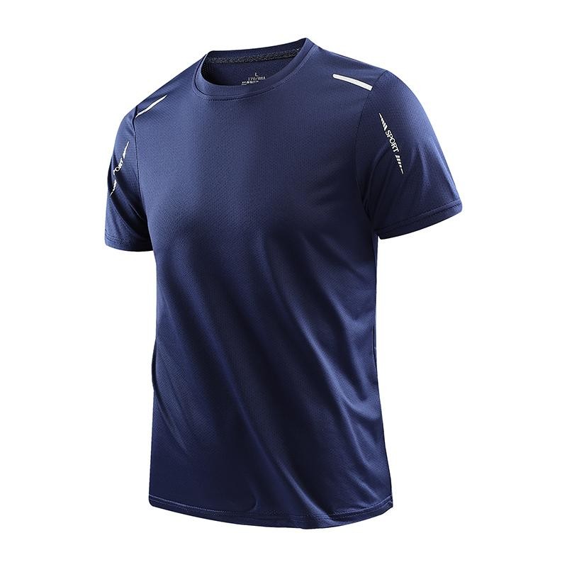 Chrlck Men’s Running Quick Drying T-shirts Breathable Hiking Fishing Tees Soft