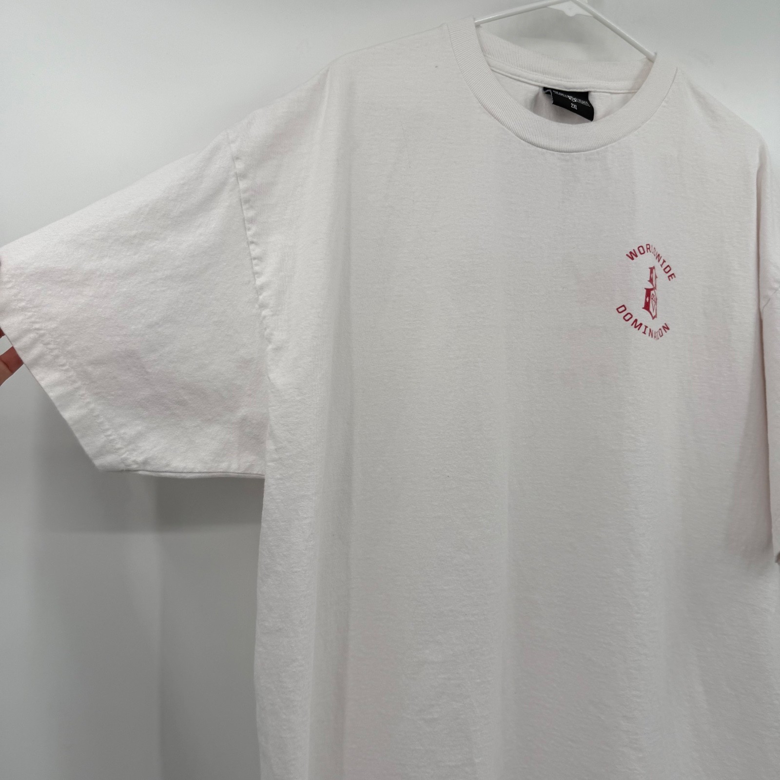 Rebel Eight T Shirt Men 2XL White Red Crew Neck World Domination Short Sleeve gallery