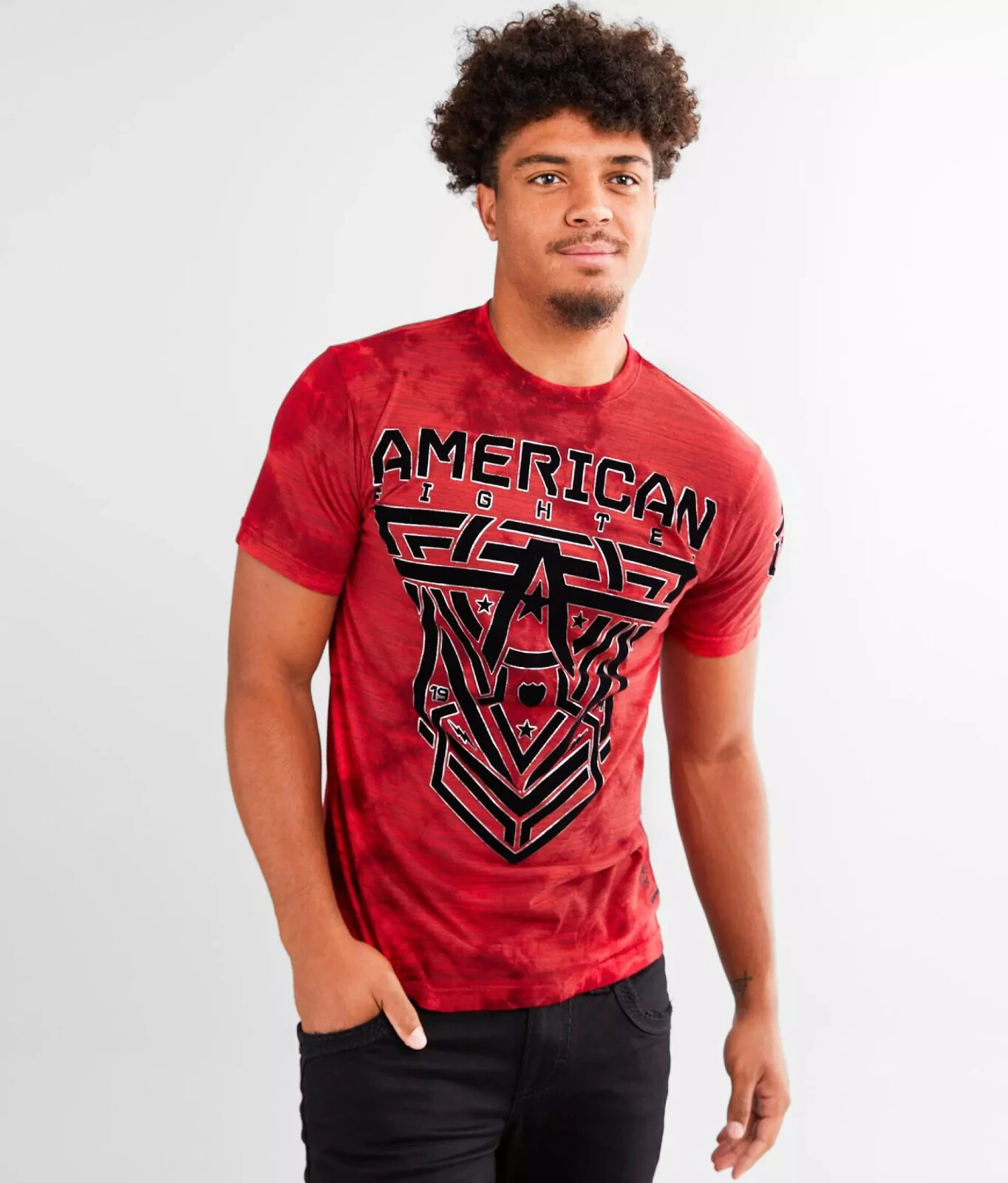 Mens American Fighter by Affliction Glover Red Cherry MMA T-Shirt Tee XS-4XL Y2K gallery