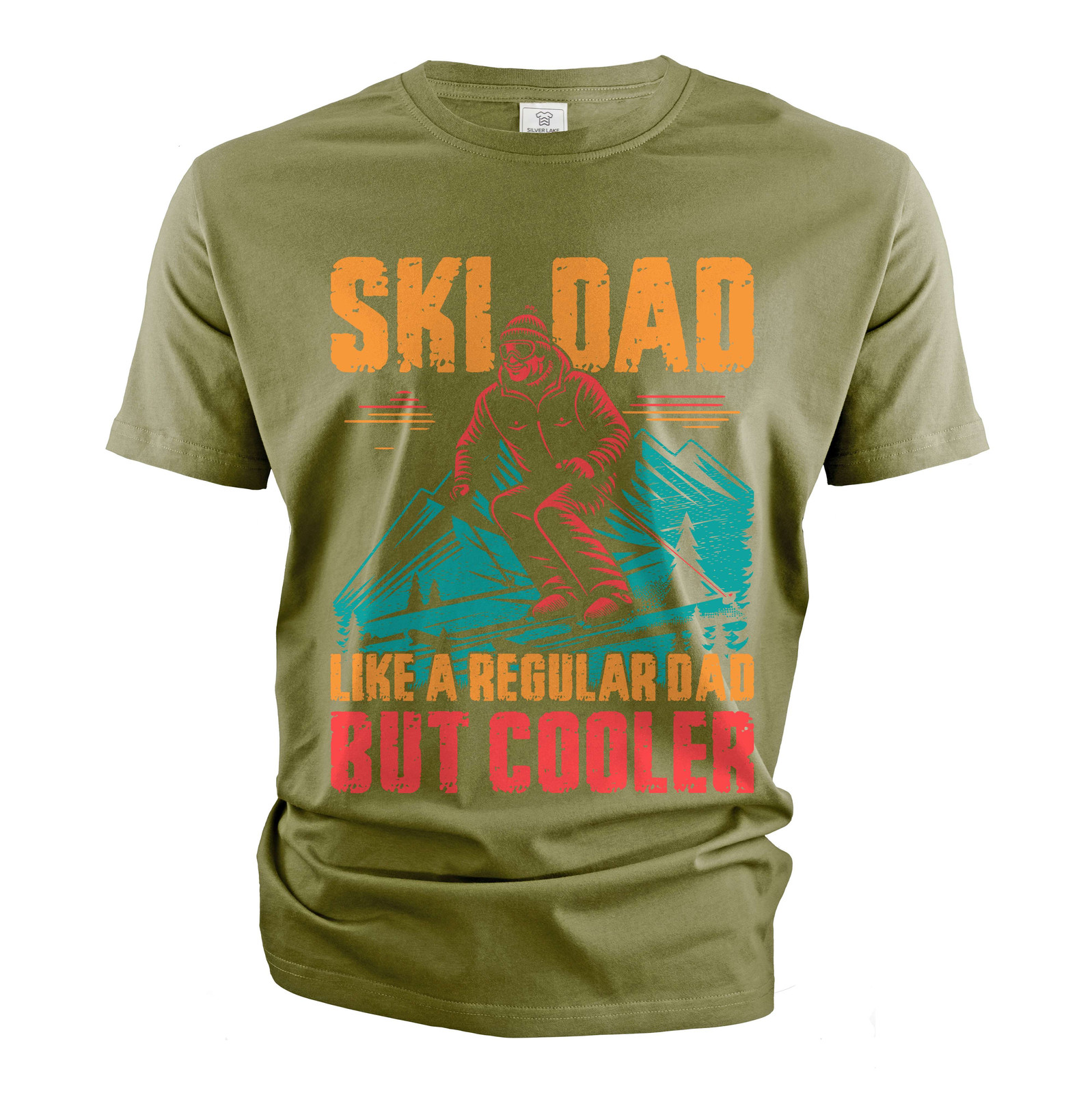 Men's Ski Dad T-shirt Skiing dad Father's day Christmas Fathers skiing gift gallery