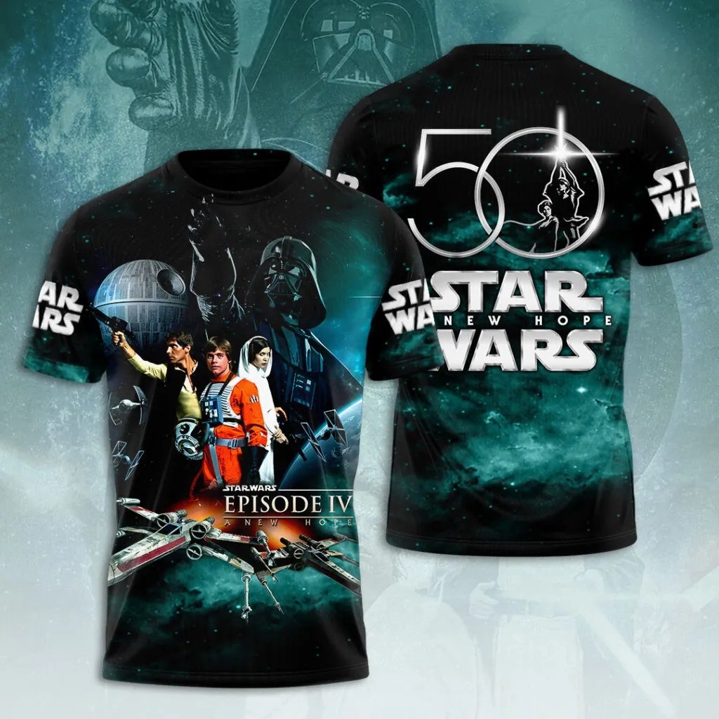 Star Wars Episode IV A New Hope 50th Anniversary T-shirt Size XS-6XL gallery